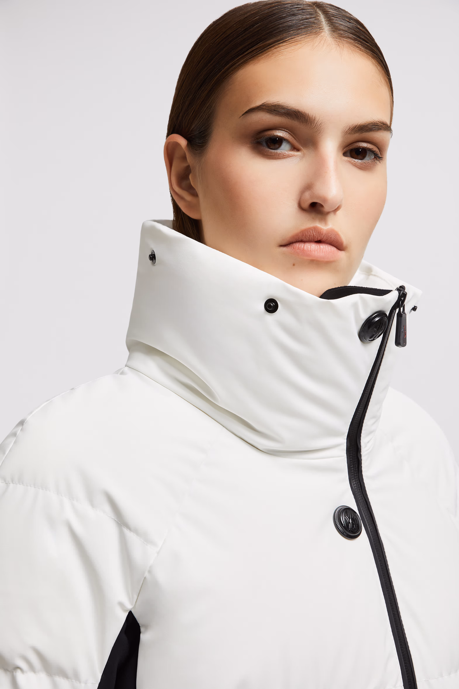 Veste de ski à capuche Guyane Femmes Blanc Neige Moncler 8